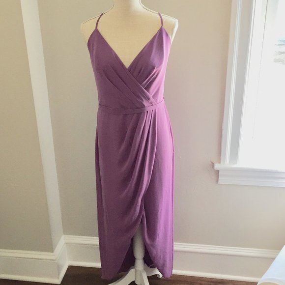 David's Bridal Lavender Special Occasion Dress Size 10 - Picture 1 of 7
